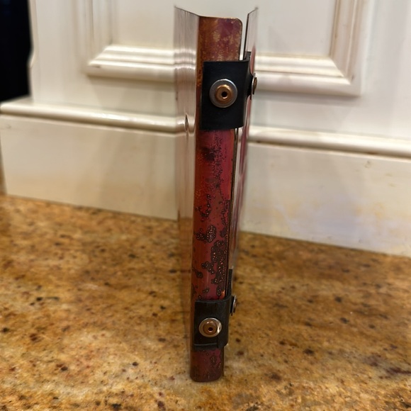 NWT👶 THE ALL GOURS UNIQUE COPPER PHOTO ALBUM WITH PATINA- SAYS OUR BABY - Picture 3 of 8